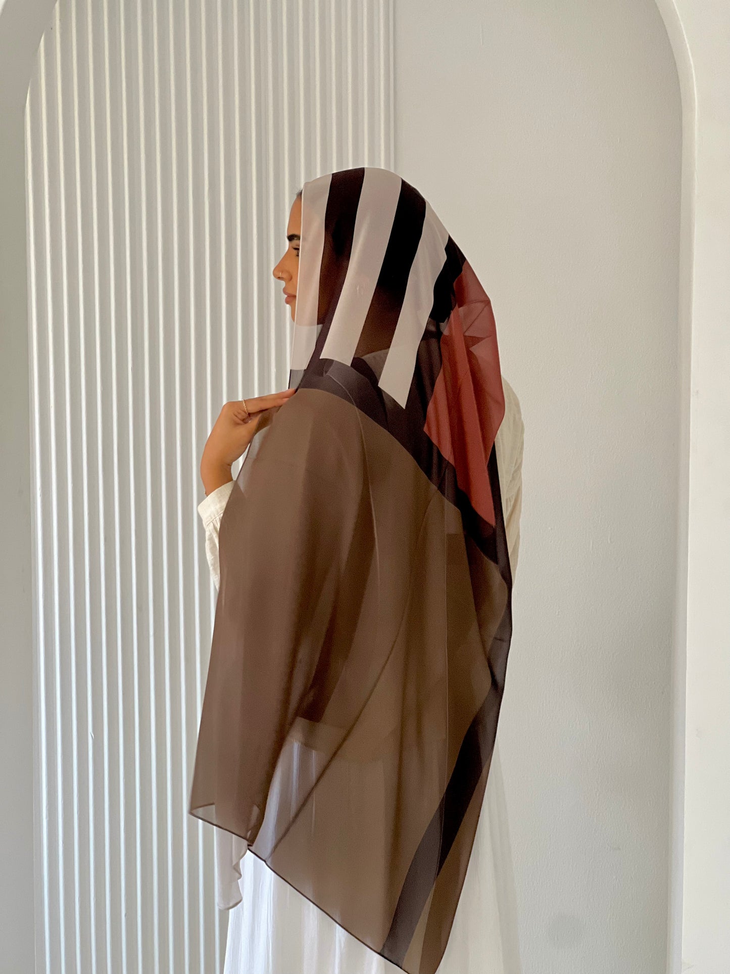 Bold Lined Hijab
