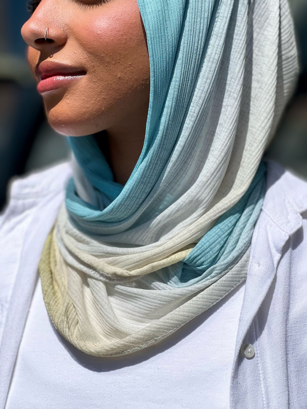 Smoothy Gradient mini loose scarve