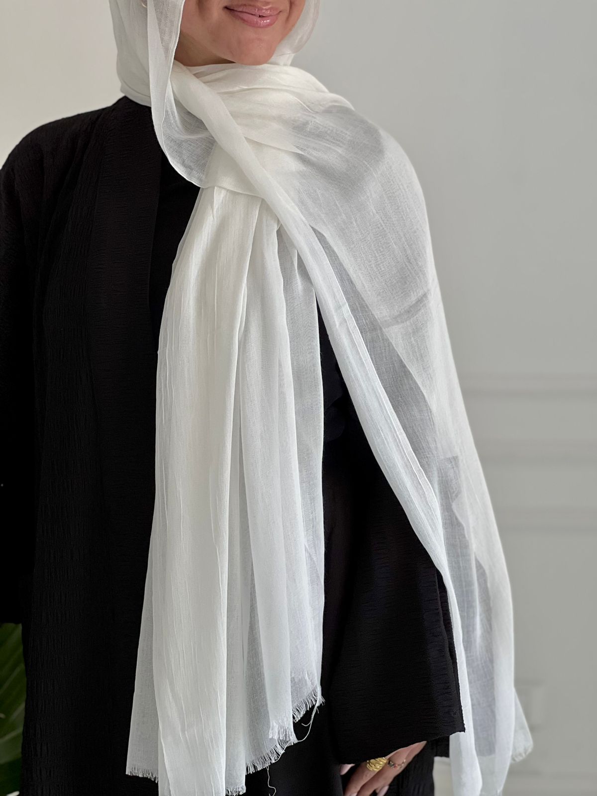 Crinkle Modal - Off White