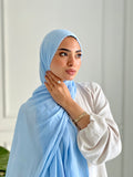 Baby Blue Plain Modal Scarf