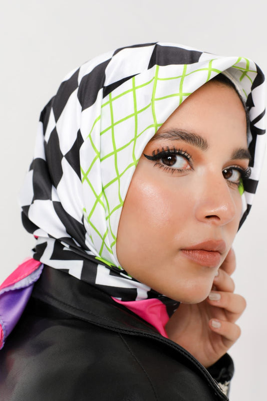 Criss Cross Sq Hijab