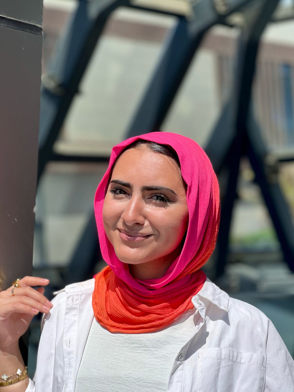 Candy Gradient Mini Loose Kuwaiti Scarf