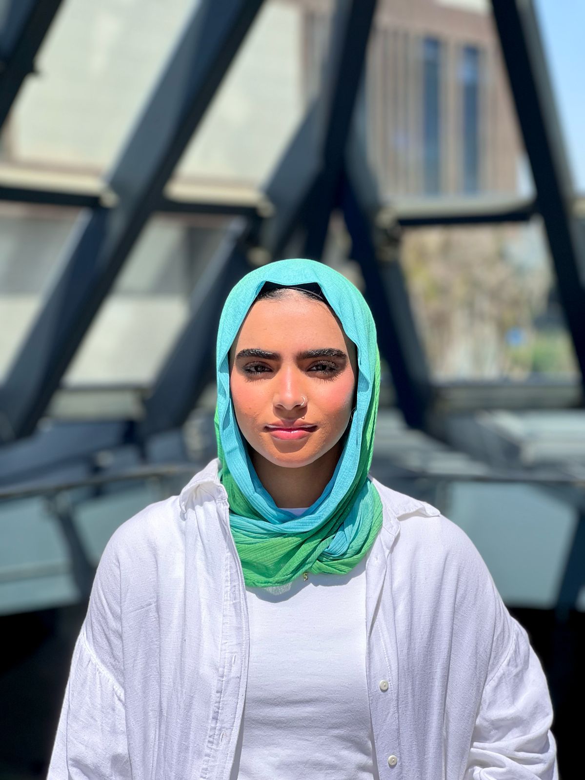 Hopeful Gradient Mini Loose Kuwaiti Scarf