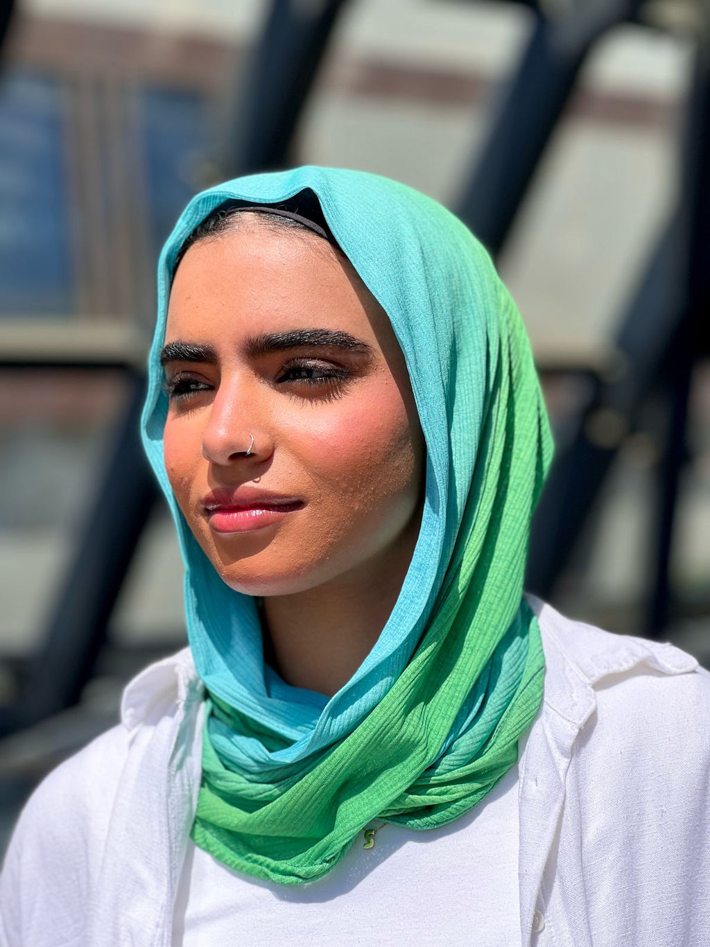 Hopeful Gradient Mini Loose Kuwaiti Scarf