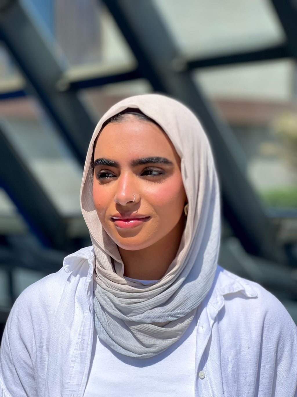 Sky Gradient Mini Loose Kuwaiti Scarf