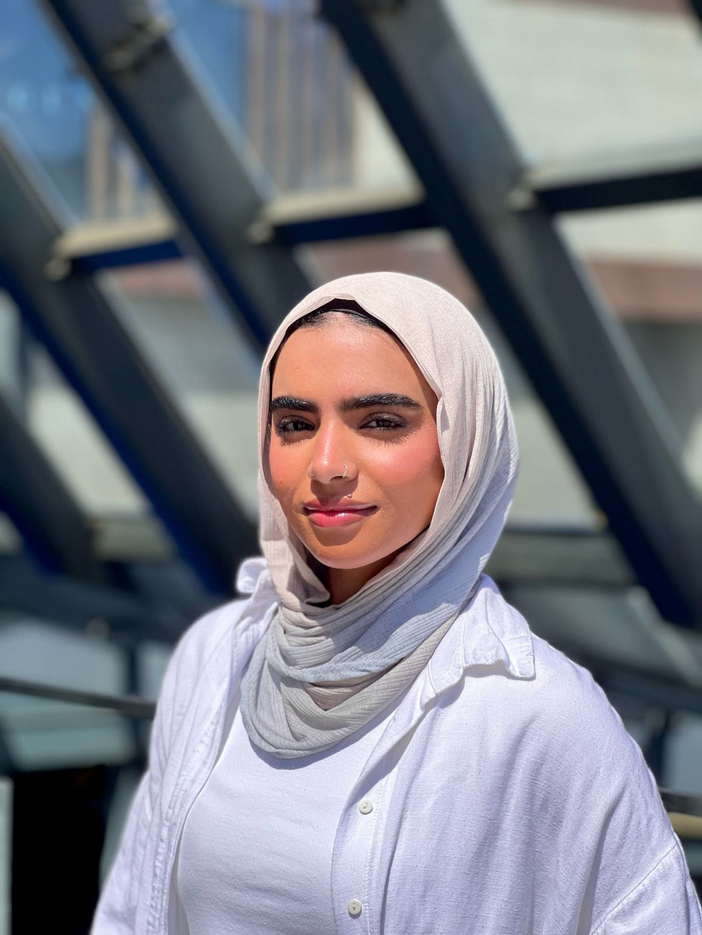 Sky Gradient Mini Loose Kuwaiti Scarf