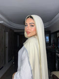 Soft Beige Gold & Silver Kuwaiti Scarf