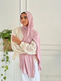 Pink Plain Kuwaiti Scarf