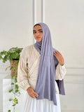 Grey Plain Kuwaiti Scarf