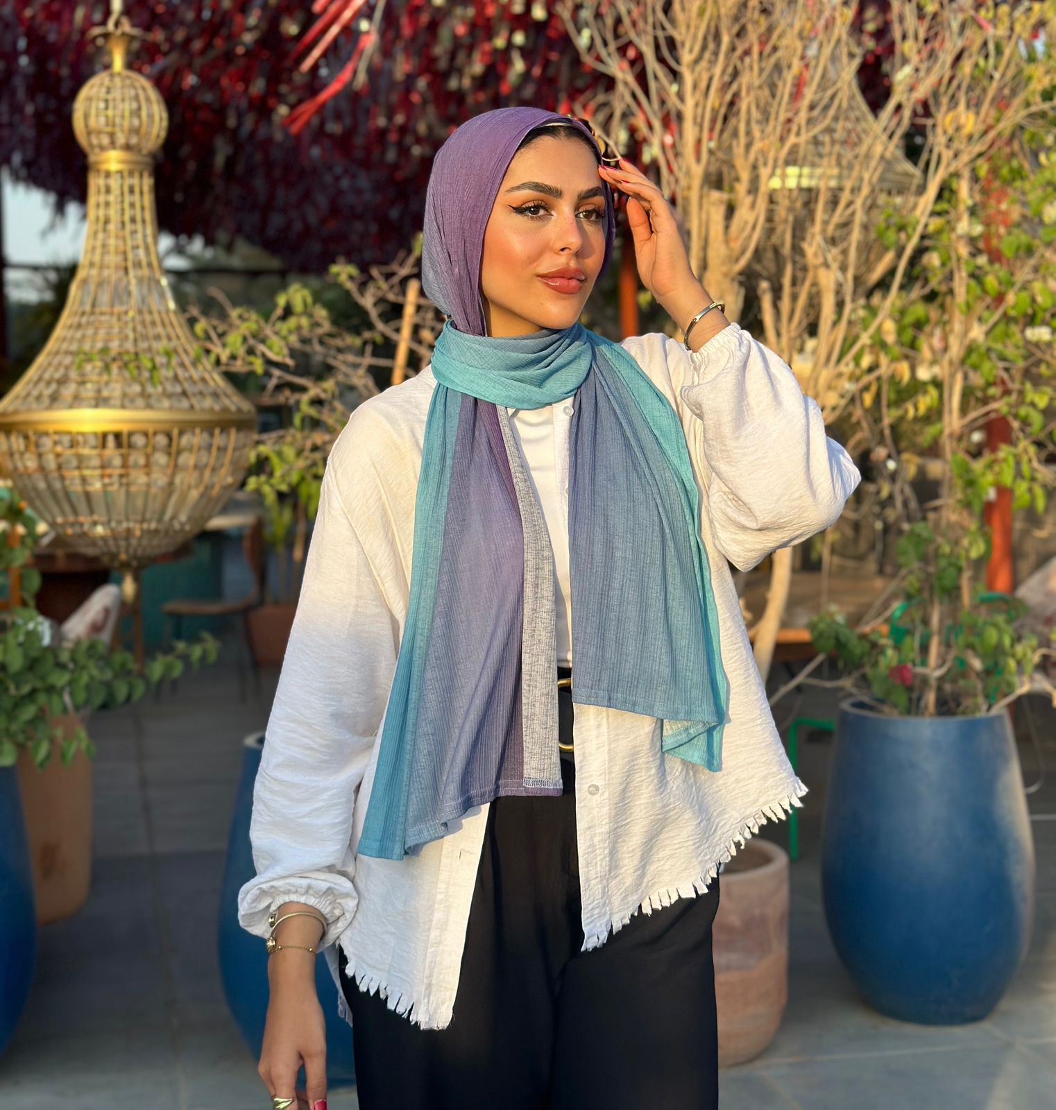 Sky Gradients Kuwaiti Scarf