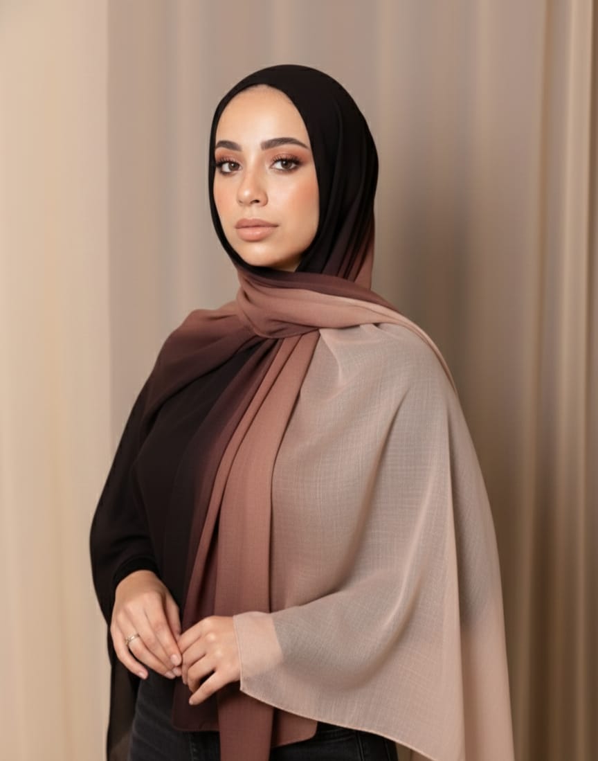 Mocha Gradients Modal Scarf