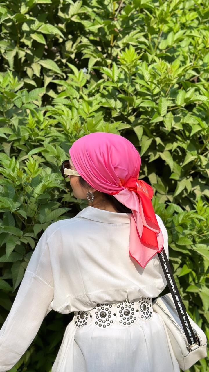 Fire Orange Sq Hijab