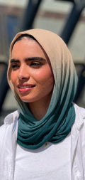 Summer Flow Gradient Mini Loose Kuwaiti Scarf