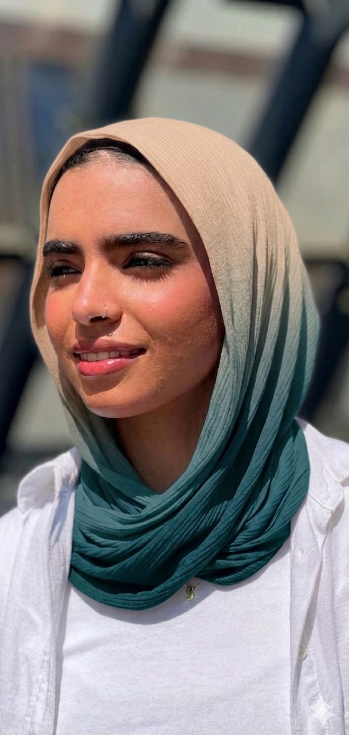 Summer Flow Gradient Mini Loose Kuwaiti Scarf