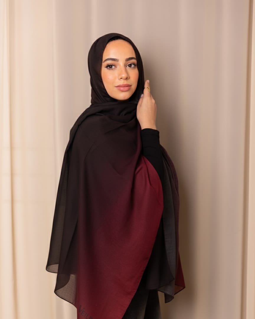 Burgundy Gradients Modal Scarf