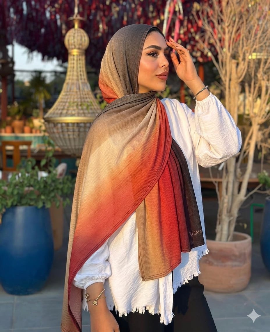 Breeze veil Gradients Kuwaiti Scarf