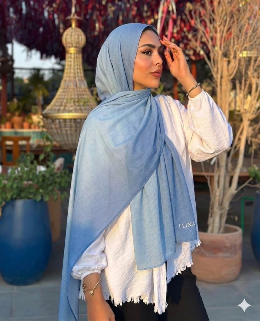 Purpleblue Gradients Kuwaiti Scarf
